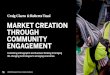 For us by us: market creation through community engagement