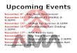 Upcoming Events - November