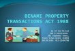 Benami property transactions act 1988
