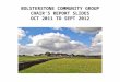 Bolsterstone Community Group AGM - Chair's report slides