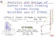 Analysis and Design of DuPont's Steel Framing Systems Using 