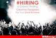 #Hiring a Crowd: Finding Creative Designers for Your Small Business