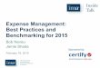 Expense Management: Best Practices and Benchmarking for 2015