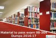 Material to pass exam 98-364 Dumps 2016-17