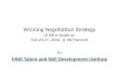 Winning negotiation strategy Programme