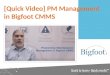 Preventive Maintenance Management in Bigfoot CMMS