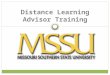 Distance Learning Advisor Training