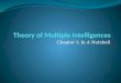 Howard Gardner's Theory of Multiple Intelligences (Chapter 1)