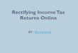 Rectifying income tax returns online