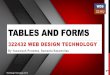 Tables and forms with HTML, CSS