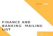 Finance and banking mailing list