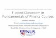 Flipped Classroom in Fundamentals of Physics Courses