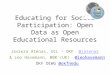 Educating for Social Participation: Open Data as Open Educational Resources