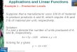 Application linear function