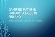 Gamified maths, AI & videos in primary school in Finland
