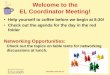 El coordinator meeting 11.5.15