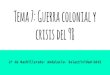 Tema 7  Guerra colonial y crisis del 98
