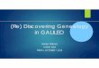 (Re)Discovering Genealogy in GALILEO