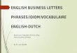 Idiom Business Letter English-Dutch- M. van Eijk/MA