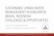 Suwm in kabupaten bekasi, indonesia, challenges and opportunities