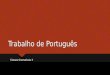 Trabalho de português classes gramaticais ii