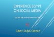 Experience egypt on social media & others