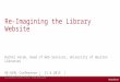 Re-imagining the LIbrary Website