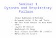 Dyspnoea & Respiratory Failure