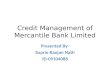 Credit Management of MBL