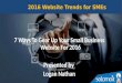 7 ways to gear up your small business website for 2016