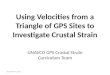 Unit 4 GPS infinitesimal strain analysis presentation