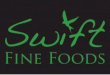 Swift Fine Foods Logo Green on Black Bgkd