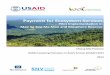 Payment for Ecosystem Services: Pilot Implementation in Mae Sa 