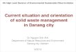 Current Situation and Orientation of Solid Waste Management in Da 