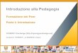 SYNERGY Induction to Pedagogy Programme - Training of Peers (ITALIAN)