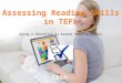 Assessing reading skills in TEFL