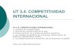 Competitividad internacional