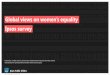 Ipsos - Global Views on Women's Equality