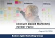 Account-Based Marketing Vendor Panel - 8/16/2016