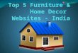 Top 5 furniture and home decor websites