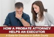 How A Probate Attorney Helps an Executor: A Guide for Executors in Suffolk County