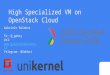 High specialized vm on open stack cloud