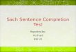 Sach sentence completion