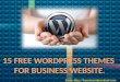 15 Free WordPress Themes For Business Website