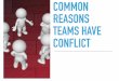 Common Reasons Teams Have Conflict