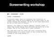 Film script - workshop