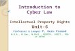 Introduction to cyber law