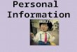 Personalinformation ppt