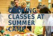 Cooking Classes At Summer Camp