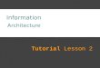 Information architecture tutorial